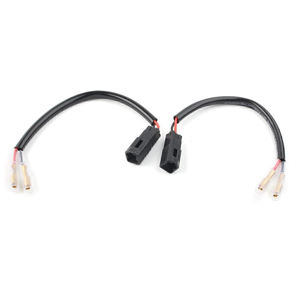 2PCS Rear Turn Signal 2-Wire Connector Harness Wire Fit Ducati 848 1098 1198