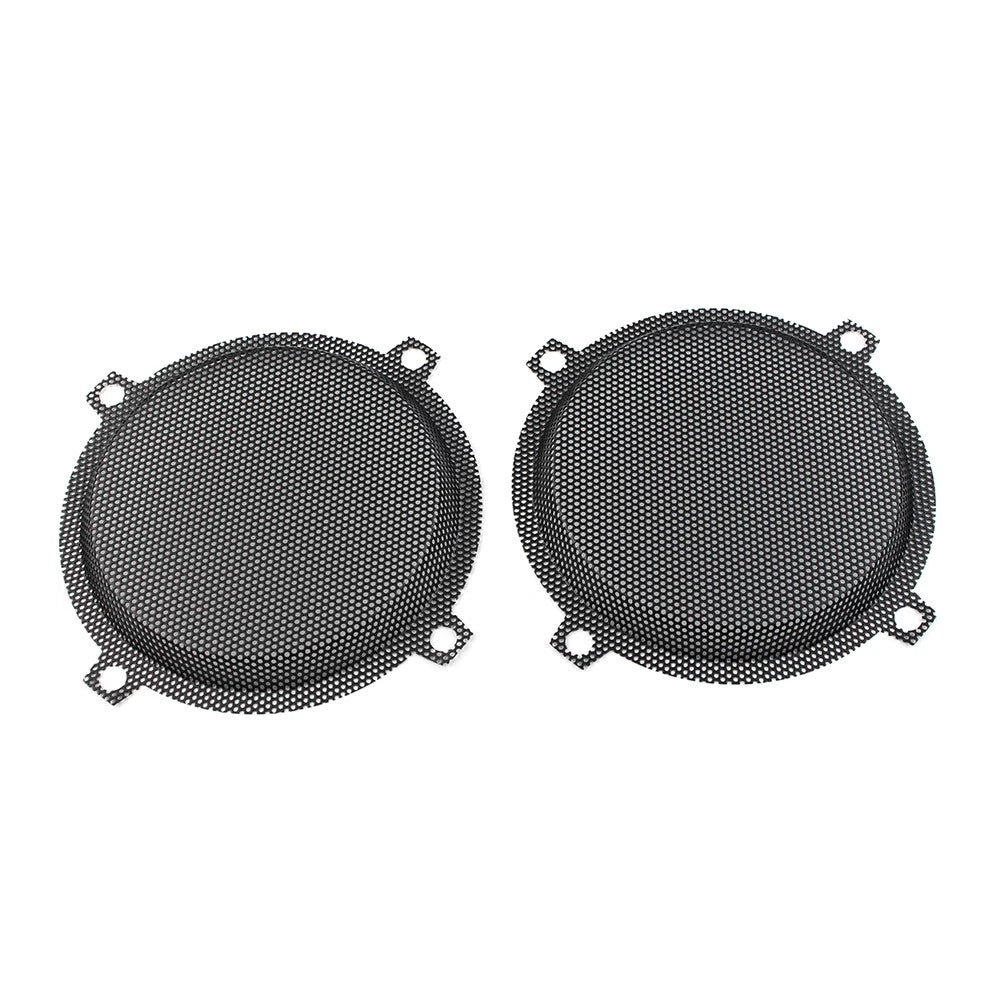 Black Wired Punched Steel Mesh Speaker Grills for Harley Electra Glide