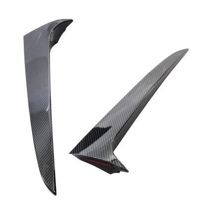 2pcs Rear Window Side Spoiler Canard Splitter Trim For BMW X3 F25 2011-2017
