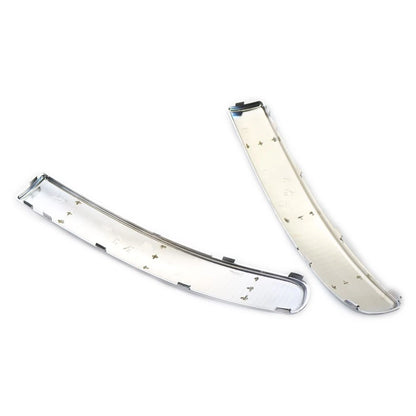 Front Bumper Moulding Trim Cover Left & Right Set Fit FIAT 500 2007-2015 Chrome