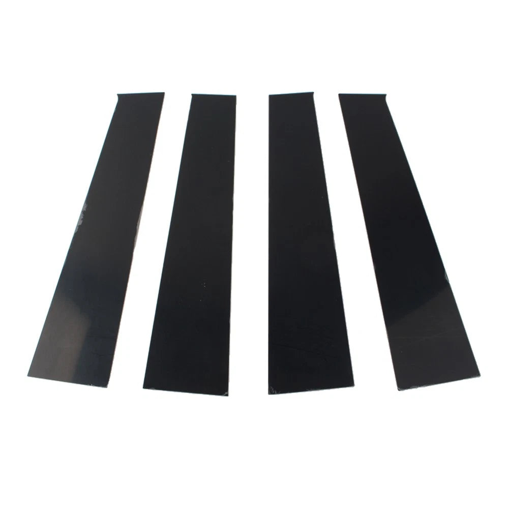4 Pcs Bright Black Car Window Pillar Posts Door Trims For Dodge Ram 1500 2009-18