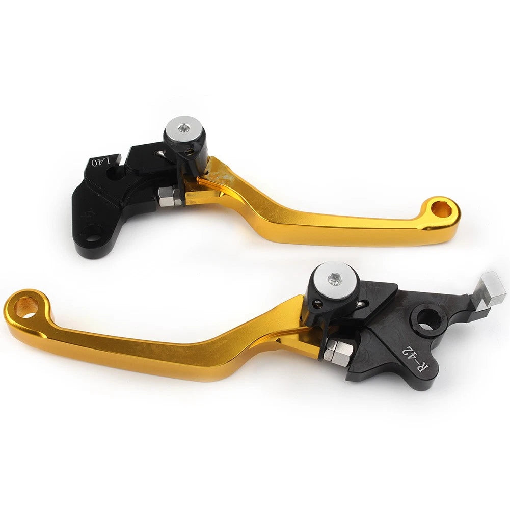 CNC Pivot Clutch Brake Levers For Suzuki DRZ400S DRZ400SM DRZ400E 2000-22 Gold