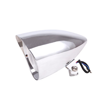 5.75" 5 3/4" Chrome Motorcycle Bullet Headlight Bucket Visor Tri-Bar For Harley