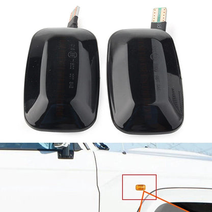 Dynamic LED Sequential Side Marker Light Fit Toyota Land Cruiser Black Shell US