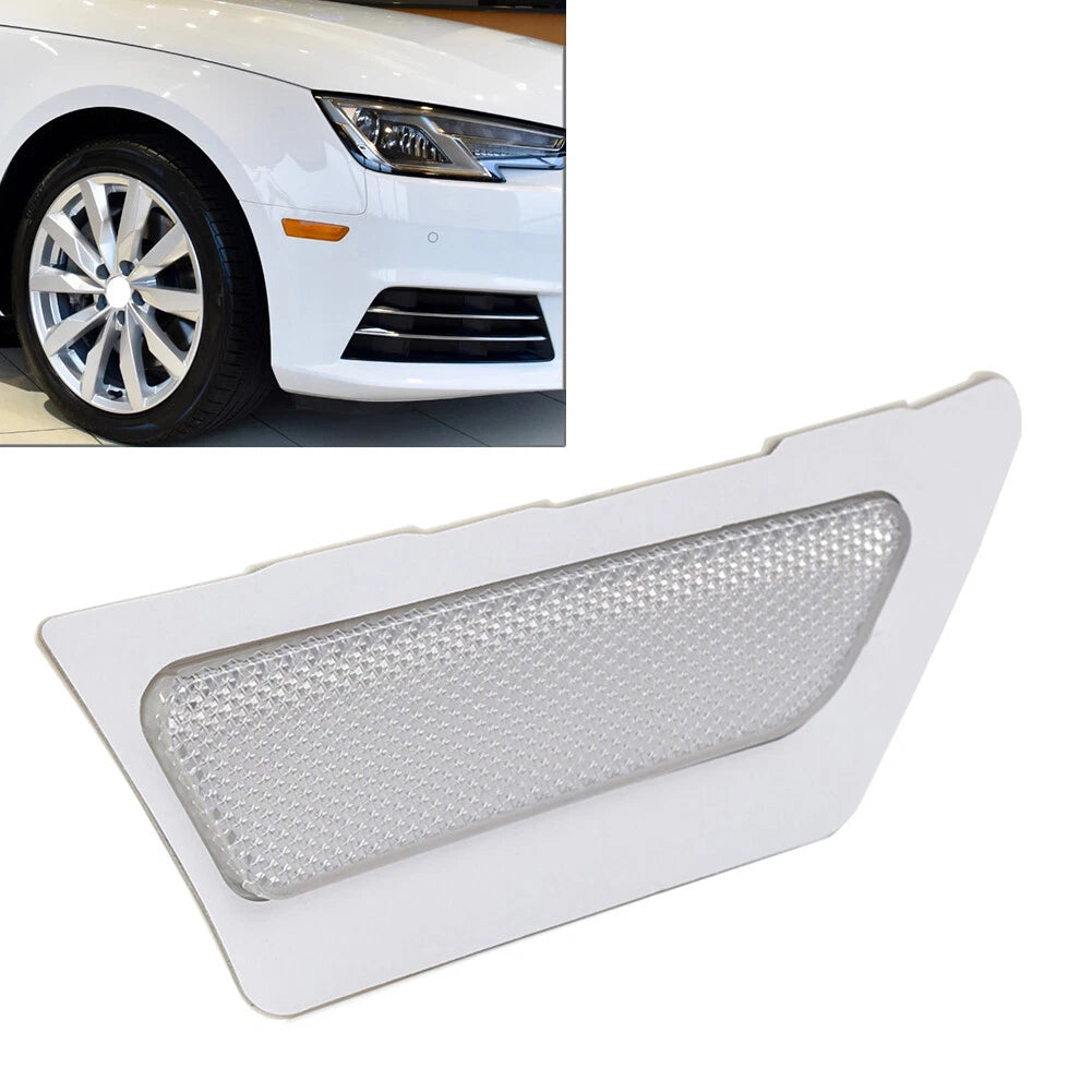 Front Bumper Reflector Side Marker Light For Audi A4 B9 2017-2019 White Right