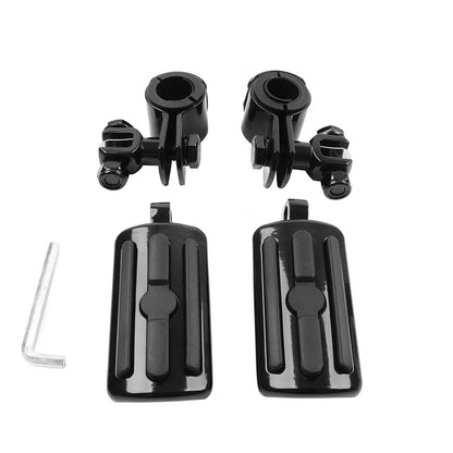 Motorcycle Highway Foot Pegs Rests 1" 1-1/4" Crash Bar Fit Harley Touring Fatboy