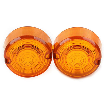 Turn Signal Lens Cover Amber Fit Harley Dyna FXD FXR Sportster XLH 883 1200 FXST