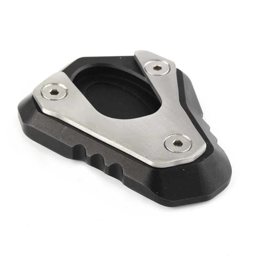 Side Kickstand Stand Extension Plate Pad For Kawasaki Z900 Z900RS 2017-23 Black