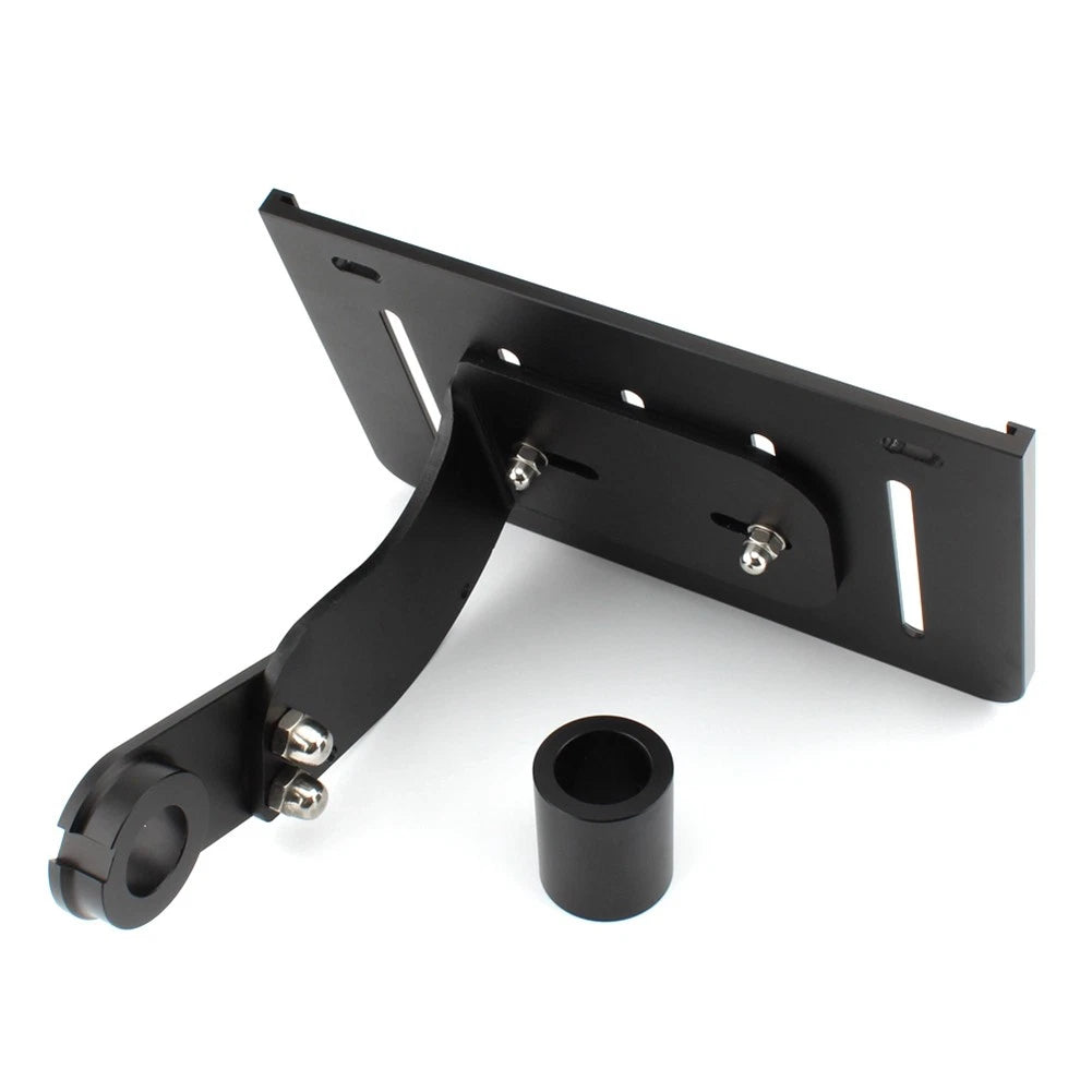 Blk License Plate Bracket Kit For Harley Softail Fat Boy Breakout Dyna 2018-2022