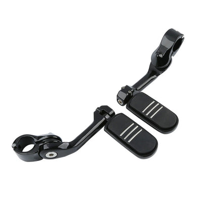 1-1/4" Long Angled Streamline Highway Engine Guard Foot Pegs For Harley Dyna US