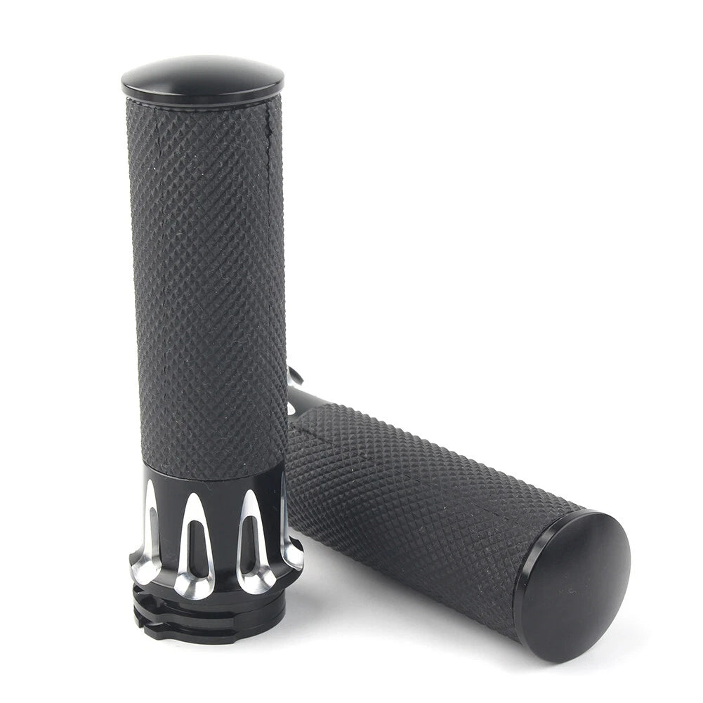 1'' Handle Bar Hand Grip For Harley Touring Street Glide Softail Dyna TU5 2pcs