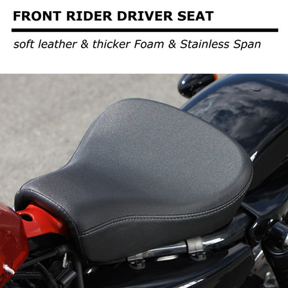 Front Rider Driver Solo Seat For Harley Sportster 883 1200 Iron 883 XL 1983-2003