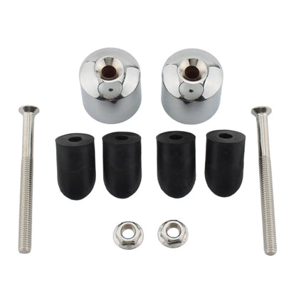 18mm 2pcs Motorcycle Chrome Handlebar End Caps For Yamaha VMAX 400 450 500 750