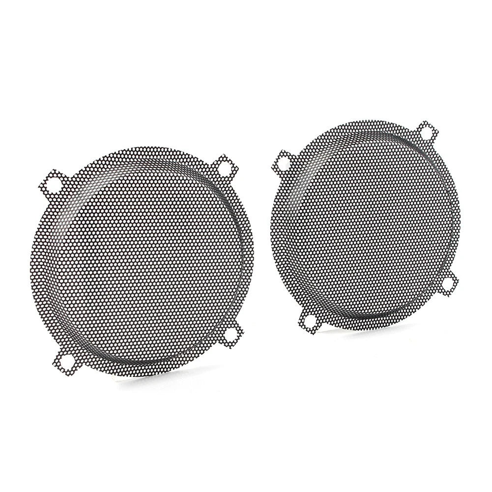 Black Wired Punched Steel Mesh Speaker Grills for Harley Electra Glide