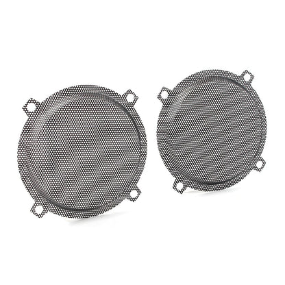 Black Wired Punched Steel Mesh Speaker Grills for Harley Electra Glide