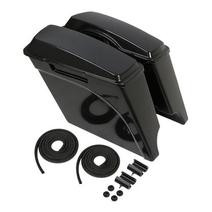 Unpainted 5" Extended Saddlebag Conversion Bracket Fit For Harley Fatboy 1984-17