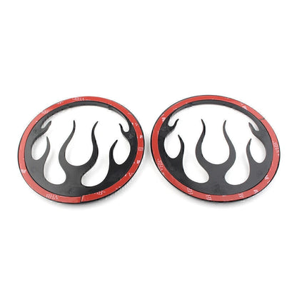 Flame Speaker Grill Accent Trim Cover for Harley Electra Street Glide Trikes