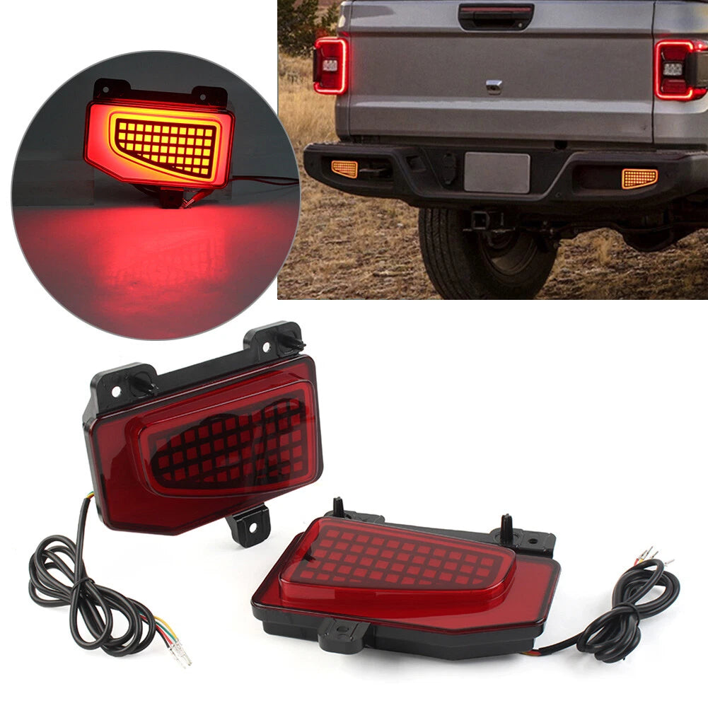 Rear Reflector Tail Light Brake Lamp For Jeep Gladiator 2019-23 Left & Right USA