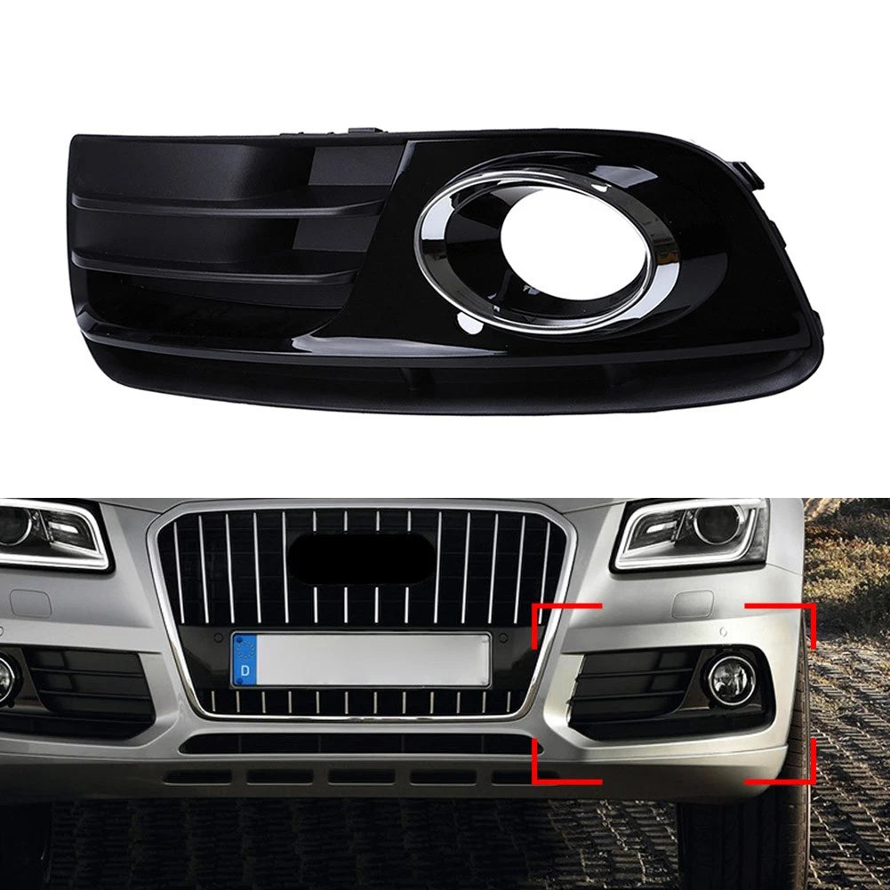 1PCS Front Bumper Fog Light Grill Grille Cover Trim Left For Audi Q5 2013-2017