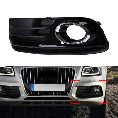 1PCS Front Bumper Fog Light Grill Grille Cover Trim Left For Audi Q5 2013-2017