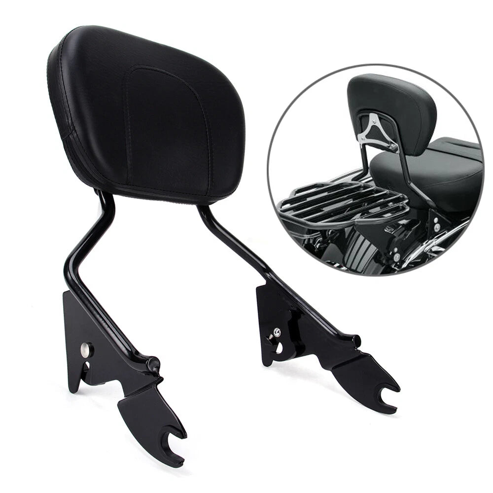 Backrest Sissy Bar w/ Docking Hardware Kit For Harley Street Electra Glide 14-22