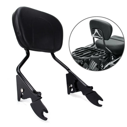 Backrest Sissy Bar w/ Docking Hardware Kit For Harley Street Electra Glide 14-22