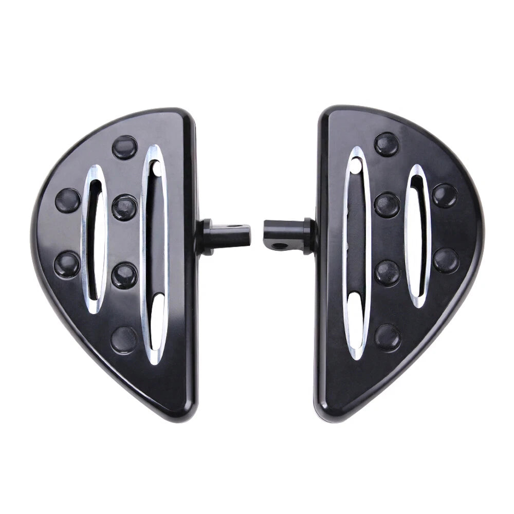 Rear Black Shallow Cut Passenger Floorboards For Harley Touring FLHX FLHR Dyna