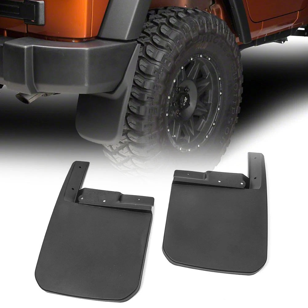 4pcs Front and Rear Molded Splash Guards Blk For Jeep Wrangler JL 2018 82215333