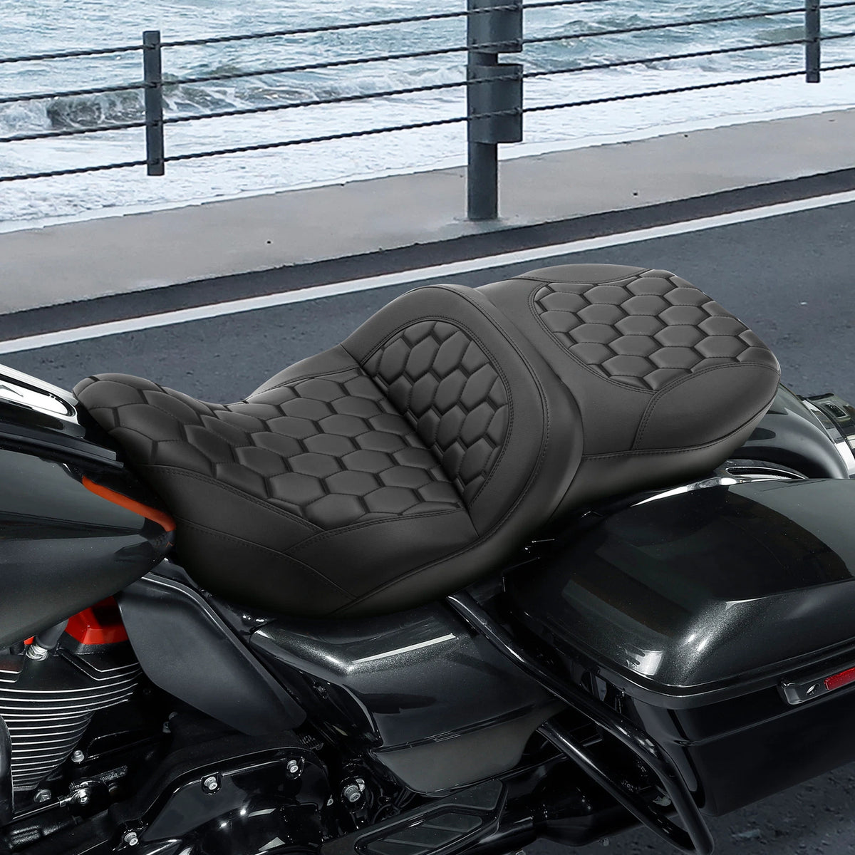 Rider Driver Passenger Seat Fit For Harley Touring Electra Road Glide 09-24 23