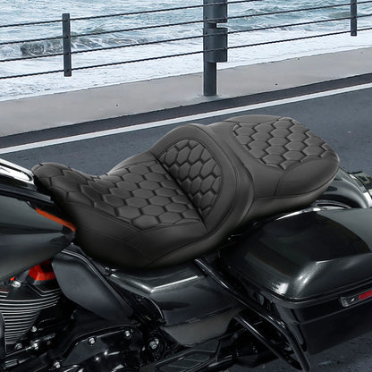 Rider Driver Passenger Seat Fit For Harley Touring Electra Road Glide 09-24 23