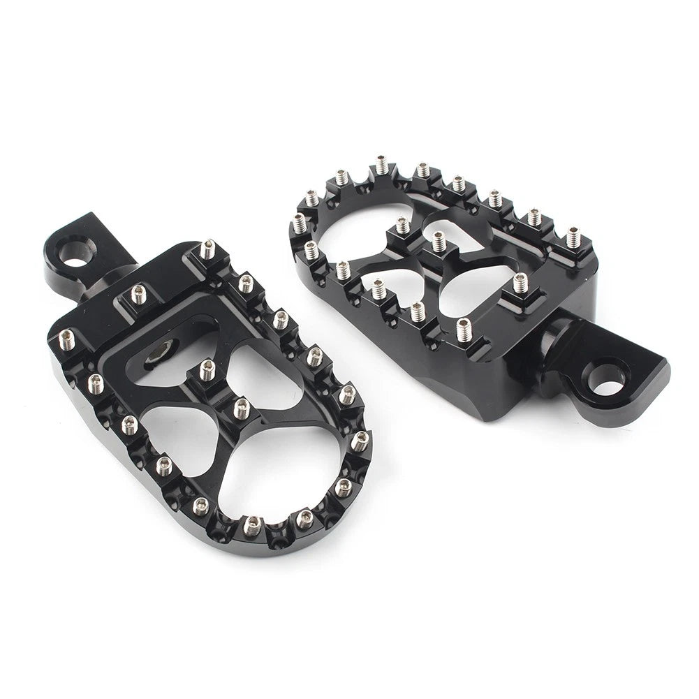 Wide Foot Peg MX Style For Harley Dyna Sportster Iron 883 Fatboy Bobber