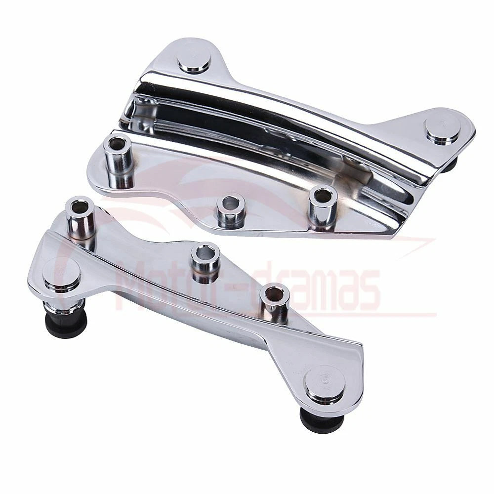 Detachable 2-Up Tour Pack Pak Mounting Rack w/ docking hardware For Harley 09-13