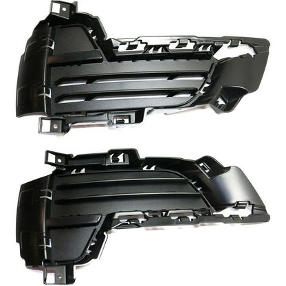 Bumper Grille For BMW X5 2014-2017 Set of 2 LH and RH Textured Closed Grid