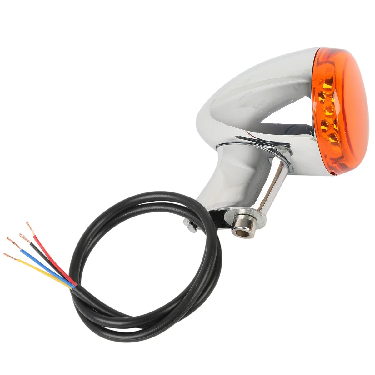 Amber Turn Signals LED Lights w/ Bracket For Harley Sportster XL883 XL1200 92-22