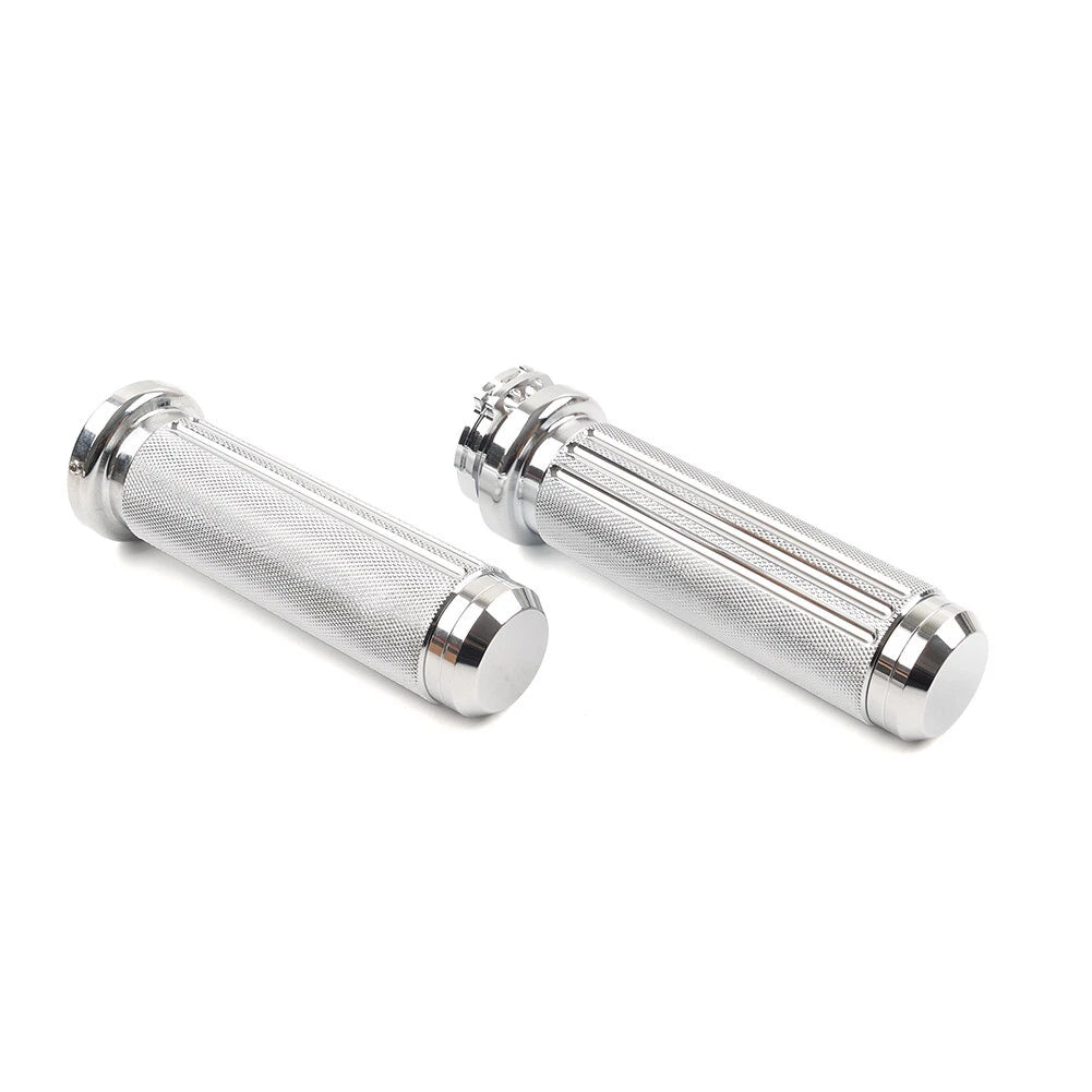 1" Handlebar Hand Grips For Harley Heritage Softail Dyna Chrome US