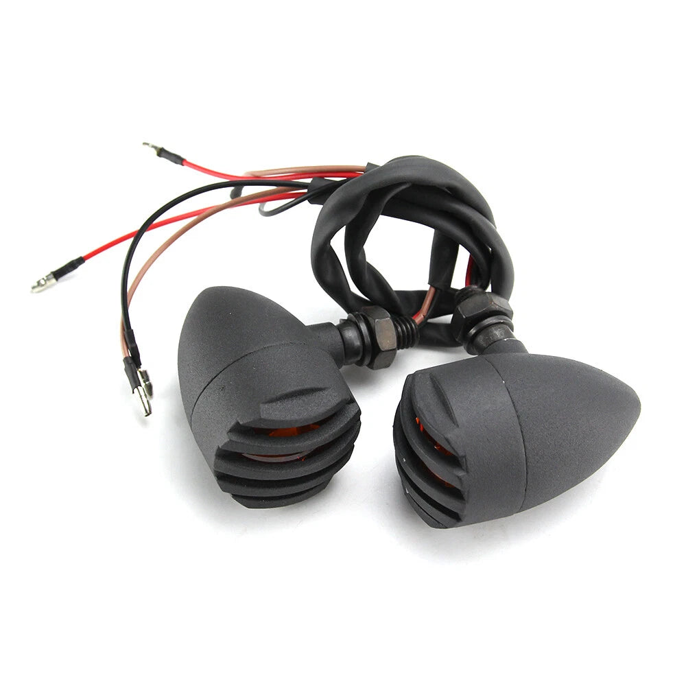 Motorcycle Grill Bullet Turn Signals Tail Light For Harley Honda Suzuki Kawasaki