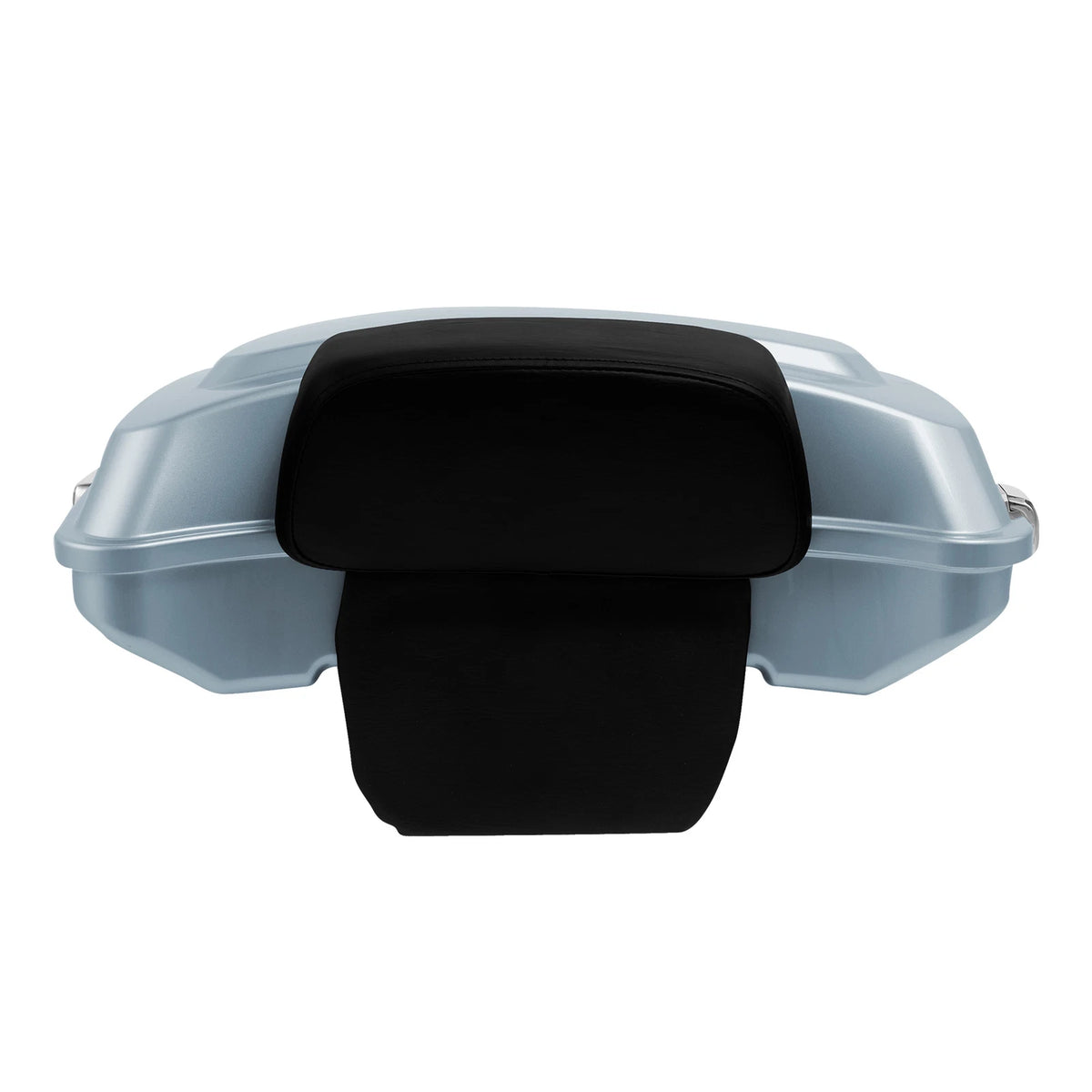 Silver Razor Trunk Backrest Pad Mount Rack For Harley Electra Street Glide 14-25