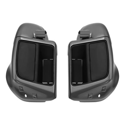Lower Vented Fairings Fit For Harley CVO Street Road Glide 14-Up Charcoal Pearl