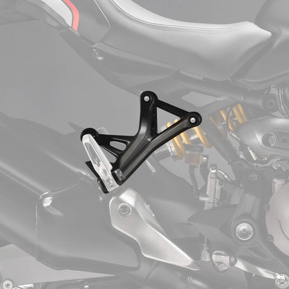 Rear Passenger Foot Pegs Pedal Bracket Fit For Ducati Monster 821 Stealth 19-21