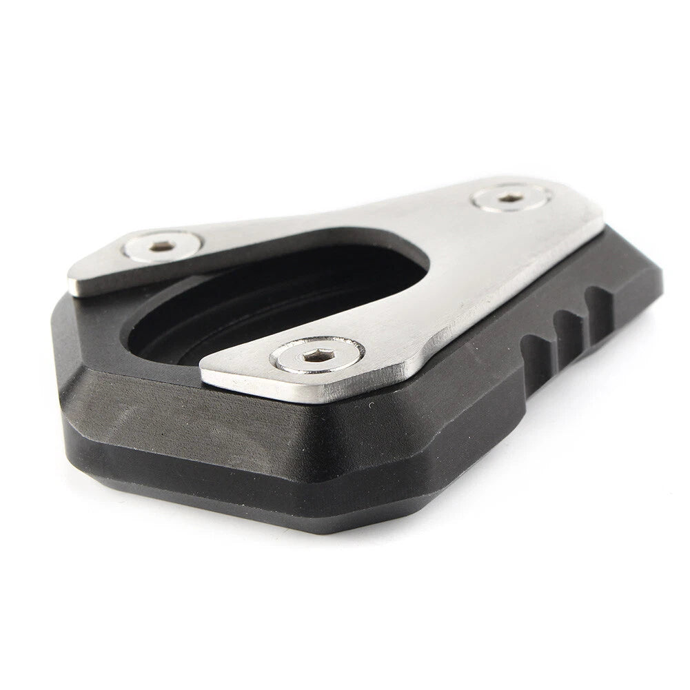 Side Kickstand Stand Extension Plate Pad For Kawasaki Z900 Z900RS 2017-23 Black