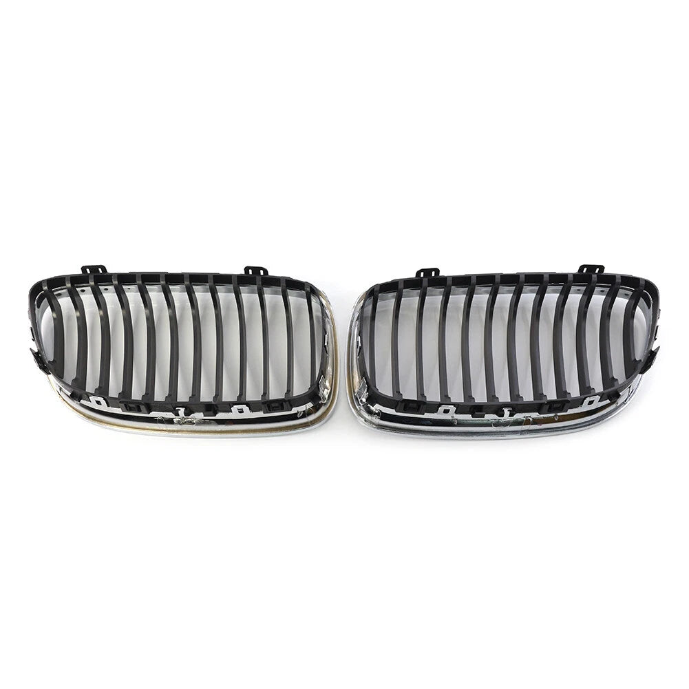 Fit BMW E90 E91 LCI 328i 335i  2009-2011 Front Kidney Grill Grille Chrome Black