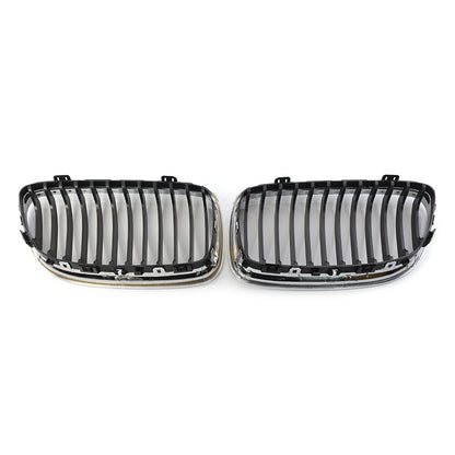 Fit BMW E90 E91 LCI 328i 335i  2009-2011 Front Kidney Grill Grille Chrome Black