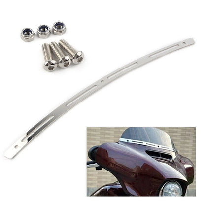 Chrome Fairing Windshield Trim 23" for Harley Electra Street Tri Glide 1996-2013
