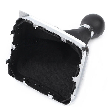 Manual Gear Shift Knob 6-Speed w/ Boot Cover Stick Lever Gaiter for VW Passat B6
