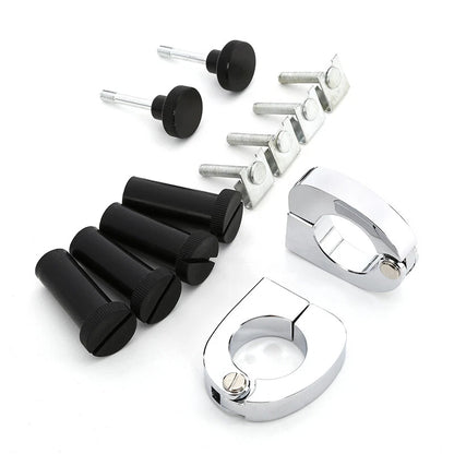 Lower Vented Fairing Mounting Hardware Clamps Kit For Harley Electra Glide 83-13