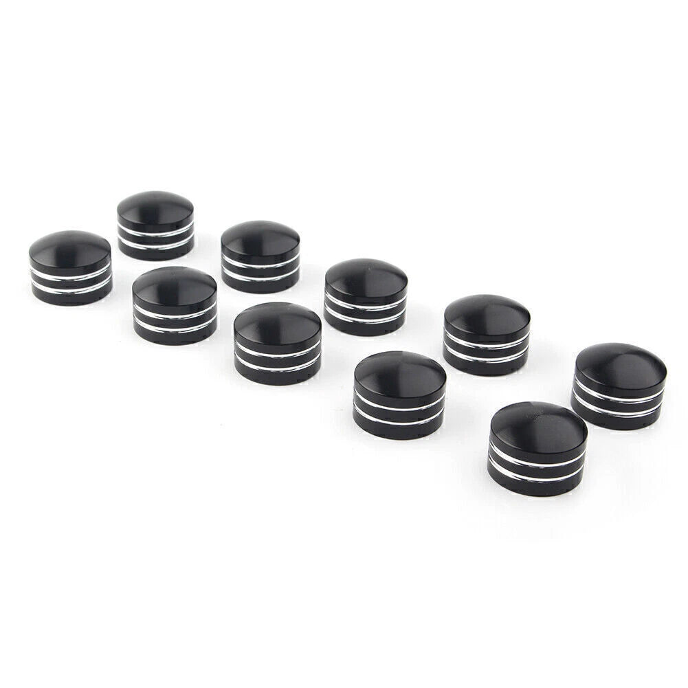 11mm Inner Schrauben Motor Bolt Topper Caps Cover Fit Harley Dyna V-Rod Black