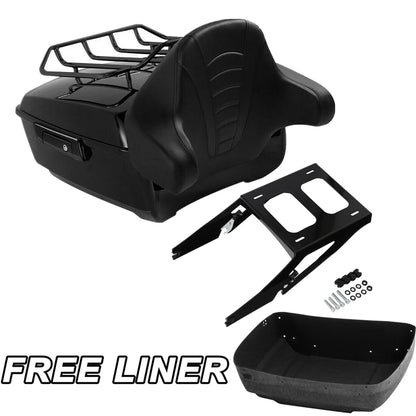 King Trunk Backrest Mount Rack Fit For Harley Sport Glide FLSB 2018-Up 19 Black