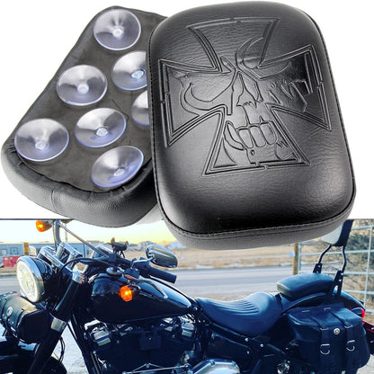 Skull Rear Pillion Back Seat 8 Suction Cups For Harley Chopper Sportster Softail