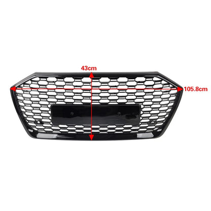 Front Bumper Honeycomb Mesh Grille For Audi A6 S6 C8 2019-2025