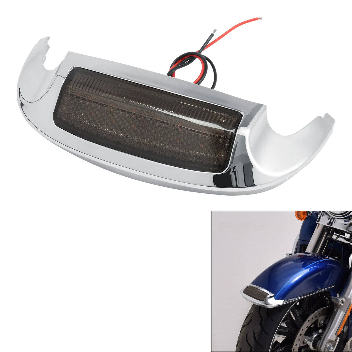 Front Fender Tip Smoke Lens For Harley Electra Tri Glide Ultra Limited 14-23 22